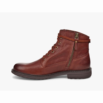 Botas UGG Morrison Lace-Up Homem Marrom Escuro | PT-AMLSW